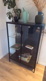 Ikea Rudsta vitrinekast zwart, Ophalen, Zo goed als nieuw, 25 tot 50 cm