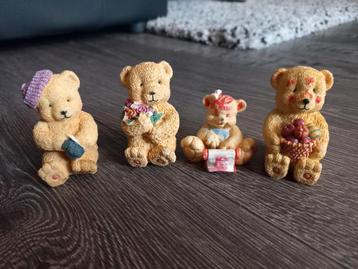Schattige Beertjes Beeldjes - Set van 4 beschikbaar voor biedingen
