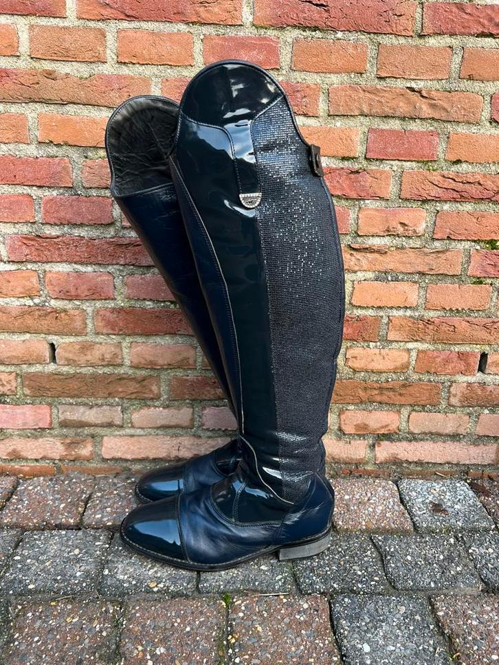Pioneer dressuur laarzen met extra hoge boog lak glitters, Dieren en Toebehoren, Paardrijkleding, Zo goed als nieuw, Dames, Kinderen