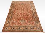 Vintage retro vloerkleed orange gold Persian wol 250x346cm