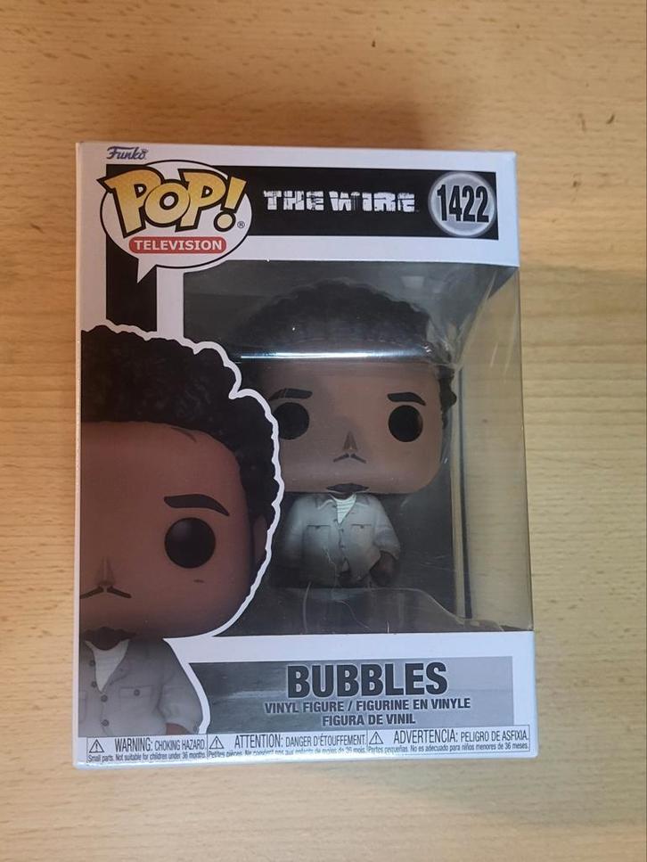 Funko Pop! The Wire - Bubbles #1422, Verzamelen, Poppetjes en Figuurtjes, Zo goed als nieuw, Ophalen of Verzenden