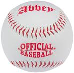 Honkbal Abbey wit/rood (diameter 7 cm), Sport en Fitness, Honkbal en Softbal, Ophalen of Verzenden, Nieuw, Honkbal, Bal