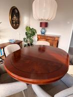 Uitschuifbare houten tafel met bies, Antiek en Kunst, Antiek | Meubels | Tafels, Ophalen