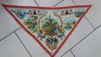 Vintage halsdoek sjaaltje Holland 55 bij 55 bij 73 cm, Ophalen of Verzenden, Zo goed als nieuw, Sjaal
