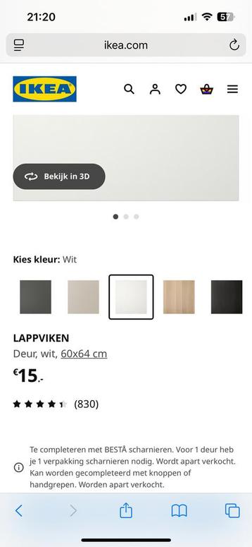 4 kast deuren van besta kast ikea