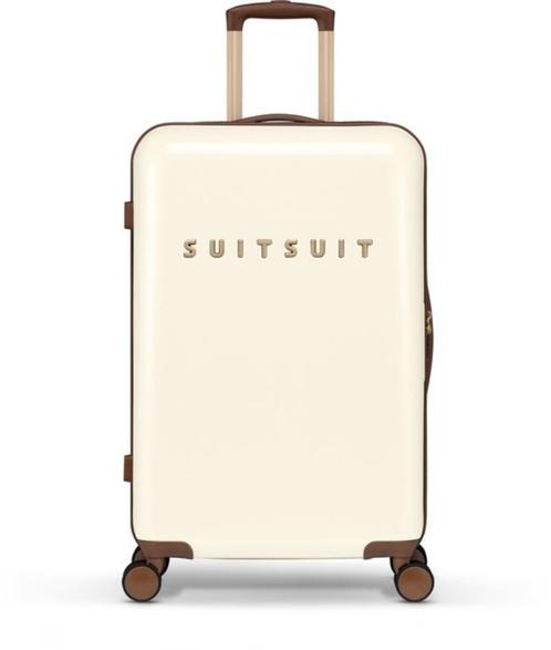 ✅ SUITSUIT Fab Seventies Antique White koffer 66 cm - NIEUW, Sieraden, Tassen en Uiterlijk, Koffers, Nieuw, Hard kunststof, Slot
