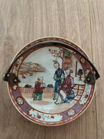 Antieke Chinese porseleinen kom met zilveren handvat, Ophalen of Verzenden