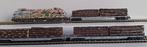 MINITRIX 11612 Holzzug SETG Re1116 met 3 houttransportwagens, Treinset, Gelijkstroom, Trix, Nieuw