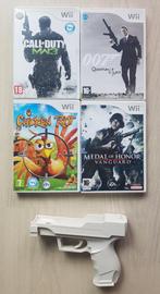 4x Nintendo Wii Schietspel + 1x Gun / Pistool | Call of Duty, Ophalen of Verzenden