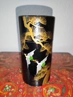 Prachtige grote vintage Japanse theebus met kraanvogels, Verzenden