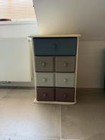 Leuk vintage ladekastje krijtverf, Ophalen, Gebruikt, 50 tot 100 cm, 3 of 4 laden