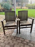 2 robuuste tuinstoelen ‘Bois Le Duc’ (beschikbaar tot 15 feb, Tuin en Terras, Tuinstoelen, Ophalen, Hout