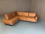 GRATIS LEVERING Hoekbank Cognac 275x215 SHOWROOMMODEL, 250 tot 300 cm, Stof, Hoekbank, Nieuw