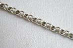 Zilverkleurige jasseron, 7 mm ronde schakel, rhodium plated, Verzenden, Nieuw