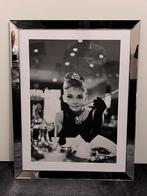 Spiegellijst schilderij Audrey Hepburn 88x68 cm, Ophalen, Overige materialen, Zo goed als nieuw, 75 cm of meer