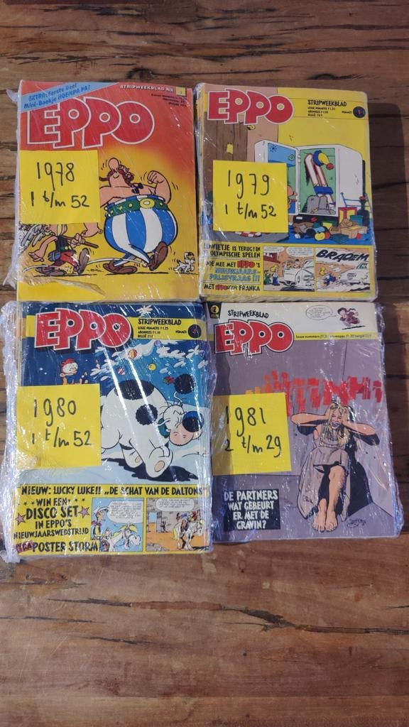 Eppo 1975 - 1981 TEAB, Meerdere stripboeken, Ophalen of Verzenden, Gelezen