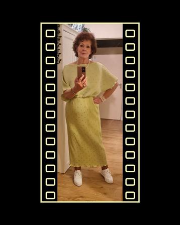 NIEUW! Groene plisséjurk NEVER FULLY DRESSED XL 46/48 beschikbaar voor biedingen