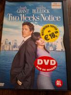 Two Weeks Notice DVD - Hugh Grant & Sandra Bullock, Alle leeftijden, Ophalen of Verzenden, Zo goed als nieuw, Actiekomedie