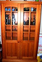 vitrinekast, Ophalen, Met deur(en), 100 tot 150 cm, Country