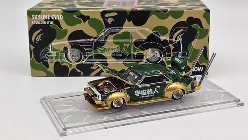 Pop Race Nissan Skyline C210 Bosozoku Style Bathing, green/y, Hobby en Vrije tijd, Modelauto's | Overige schalen, Nieuw, Ophalen of Verzenden