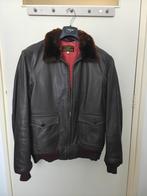 Leren jas van AVI Leather | model M-422A "flight jacket", Kleding | Heren, Ophalen of Verzenden, Gedragen, Overige maten, Bruin
