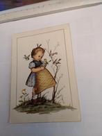 MEISJE. VOERT. VOGELTJES, Ophalen of Verzenden, Voor 1920, Kinderen