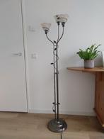 Mooie Retro vloerlamp met 3 glazen kelkjes - Kemner Italy, Ophalen, Bladeren, Zo goed als nieuw, Glas