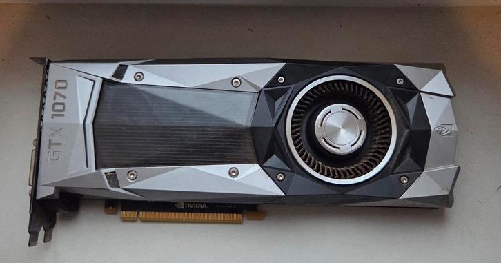 NVIDIA GTX 1070 Founders Edition – krachtige videokaart, Computers en Software, Videokaarten, Zo goed als nieuw, Nvidia, PCI-Express 3.0