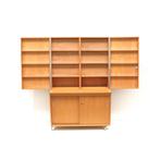 Vintage design boekenkast folderrek jaren '60 '70 midcentury, Verzenden, 50 tot 100 cm, Zo goed als nieuw, 150 tot 200 cm