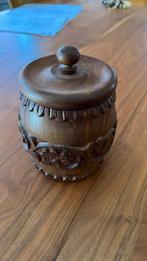 Houten tabakpot, Antiek en Kunst, Ophalen of Verzenden
