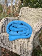 Prachtige vintage blauwe wollen deken Saturn, Huis en Inrichting, Woonaccessoires | Plaids en Woondekens, Ophalen of Verzenden