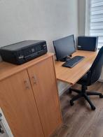 Bureau met stoel en bureaukast, Huis en Inrichting, Bureaus, Ophalen, Zo goed als nieuw