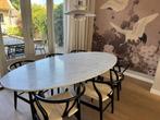 Ovale Marmeren Tafel van Table du Sud, Overige materialen, Gebruikt, 100 tot 150 cm, 200 cm of meer