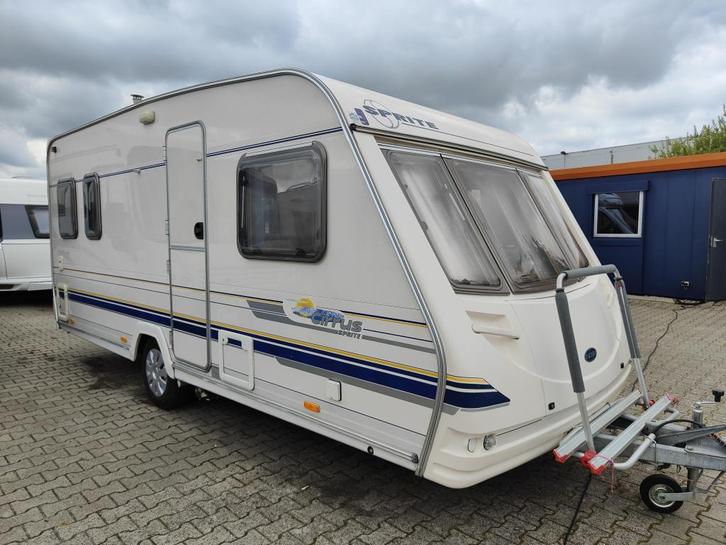 Nette Sprite Cirrus 500 met fransbed en rondzit, mover, Caravans en Kamperen, Caravans, Bedrijf, 1000 - 1250 kg, Standaardzit