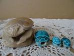 Scarabee zegelsteen Egypte scarabee amulet beeldje set 1970, Ophalen of Verzenden