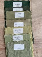 Stof gordijn samples groen Tuiss, Ophalen, Nieuw