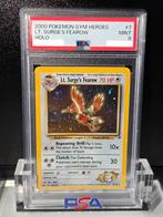 PSA 9 - LT. Surge's Fearow #7 (2000 Pokemon Gym Heroes), Ophalen of Verzenden, Zo goed als nieuw