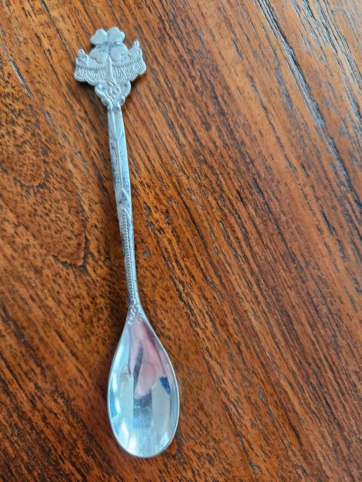 Verzilverd theelepeltje Douwe Egberts - Prinses, Antiek en Kunst, Antiek | Bestek, Ophalen of Verzenden