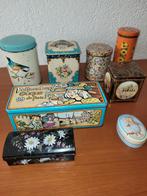 gezellige vrolijke blikken vintage blik blikje blikjes, Verzamelen, Ophalen of Verzenden, Gebruikt, Overige, Overige merken
