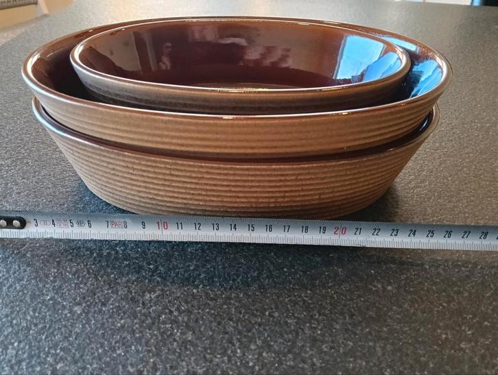 Set van 3 ASA Selection Schalen, Huis en Inrichting, Woonaccessoires | Schalen en Manden, Zo goed als nieuw, Schaal, Ovaal, Porselein of Keramiek