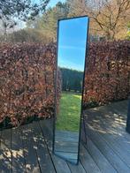 Passpiegel staand zwart metaal 160 x 35 cm, Huis en Inrichting, Woonaccessoires | Spiegels, Ophalen, Minder dan 50 cm, Zo goed als nieuw