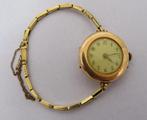Antiek 14K goud Steinmeyer dames polshorloge schakelband, Sieraden, Tassen en Uiterlijk, Antieke sieraden, Ophalen of Verzenden