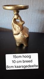 Goude Olifant beeld kandelaar, Overige materialen, Overige kleuren, Nieuw, Ophalen of Verzenden