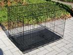 Zwarte metalen bench 90 cm x 58 cm, Ophalen, Gebruikt