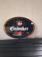 Emaille bier reclamebord Einbecker Dunkel Duits pils, Ophalen of Verzenden, Gebruikt, Reclamebord, Plaat of Schild, Overige merken