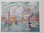 Paul Signac Haven van La Rochelle offset prent 1964, Verzenden