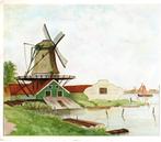 2 kaarten met molen, Ophalen of Verzenden, 1960 tot 1980, Gelopen, Noord-Holland