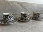 H&M Home mokkenset luipaardprint 4stuks, Huis en Inrichting, Keuken | Servies, Ophalen, Zo goed als nieuw, Overige materialen