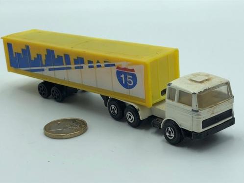 Mercedes Trekker - Oplegger Wit/Geel, Efsi, Hobby en Vrije tijd, Modelauto's | 1:87, Gebruikt, Bus of Vrachtwagen, Efsi, Ophalen of Verzenden