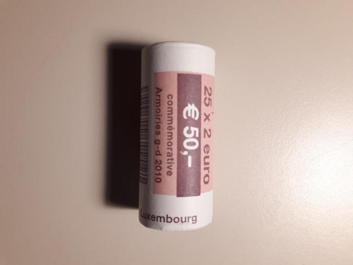 Luxemburg 2010: 2 Euro Wapen Henri (rol 25 stuks, UNC), Postzegels en Munten, Munten | Europa | Euromunten, Luxemburg, Verzenden